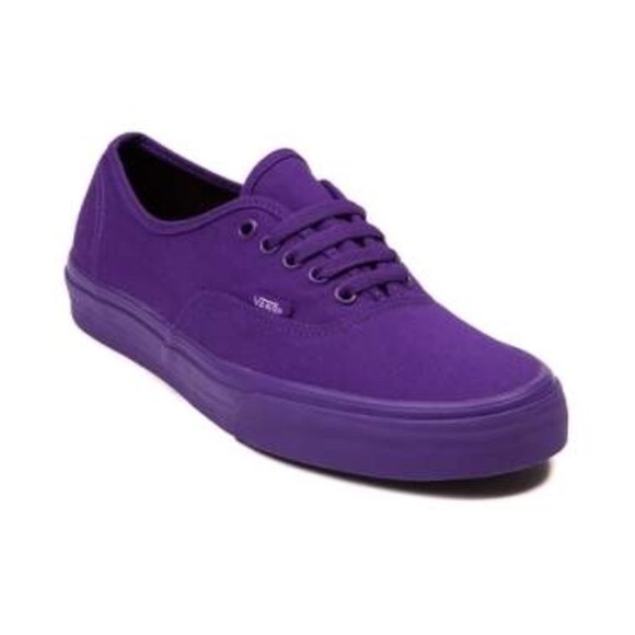 purple low top vans